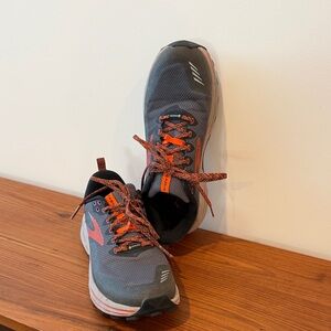 Brooks Cascadia Goretex Insulated Trail Sneaker Grey with Ebony and Cinnabar